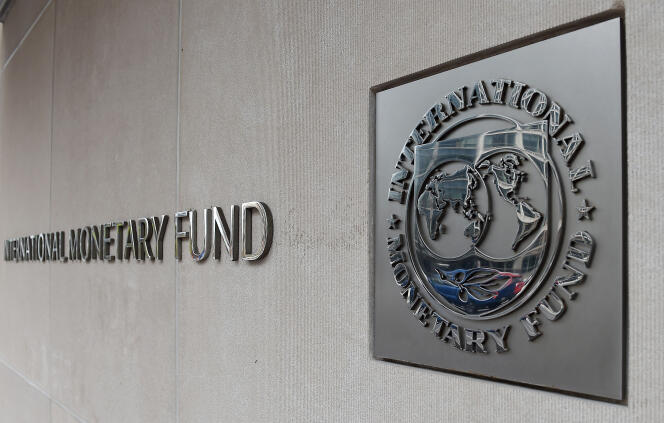 Au siège du Fonds monétaire international (FMI) à Washington, en mars 2020.