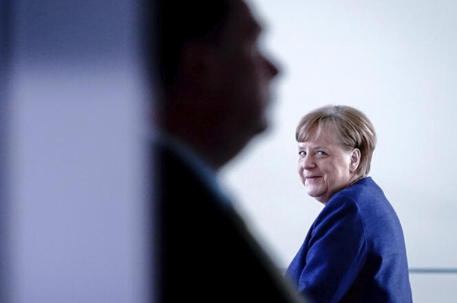 Angela Merkel, chancelière allemande, à Berlin, le 30 avril 2020.