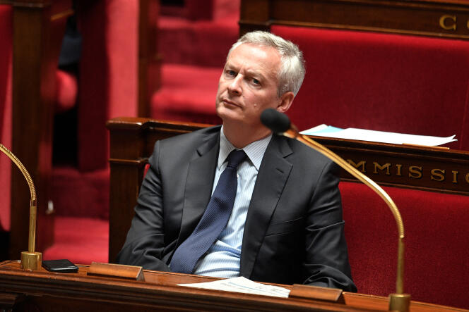 Le ministre français de l’économie et des finances, Bruno Le Maire, à l’Assemblée nationale, à Paris, le 28 avril.