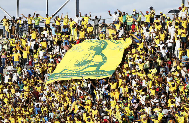 Dans le stade Lucas Moripe d’Atteridgville, le 7 mars 2020, l’Afrique du Sud rencontre à domicile l’Egypte en quarts de finale de la Ligue des champions.