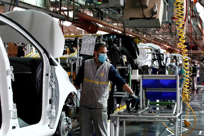 Usine Renault, à Flins, le 6 mai.
