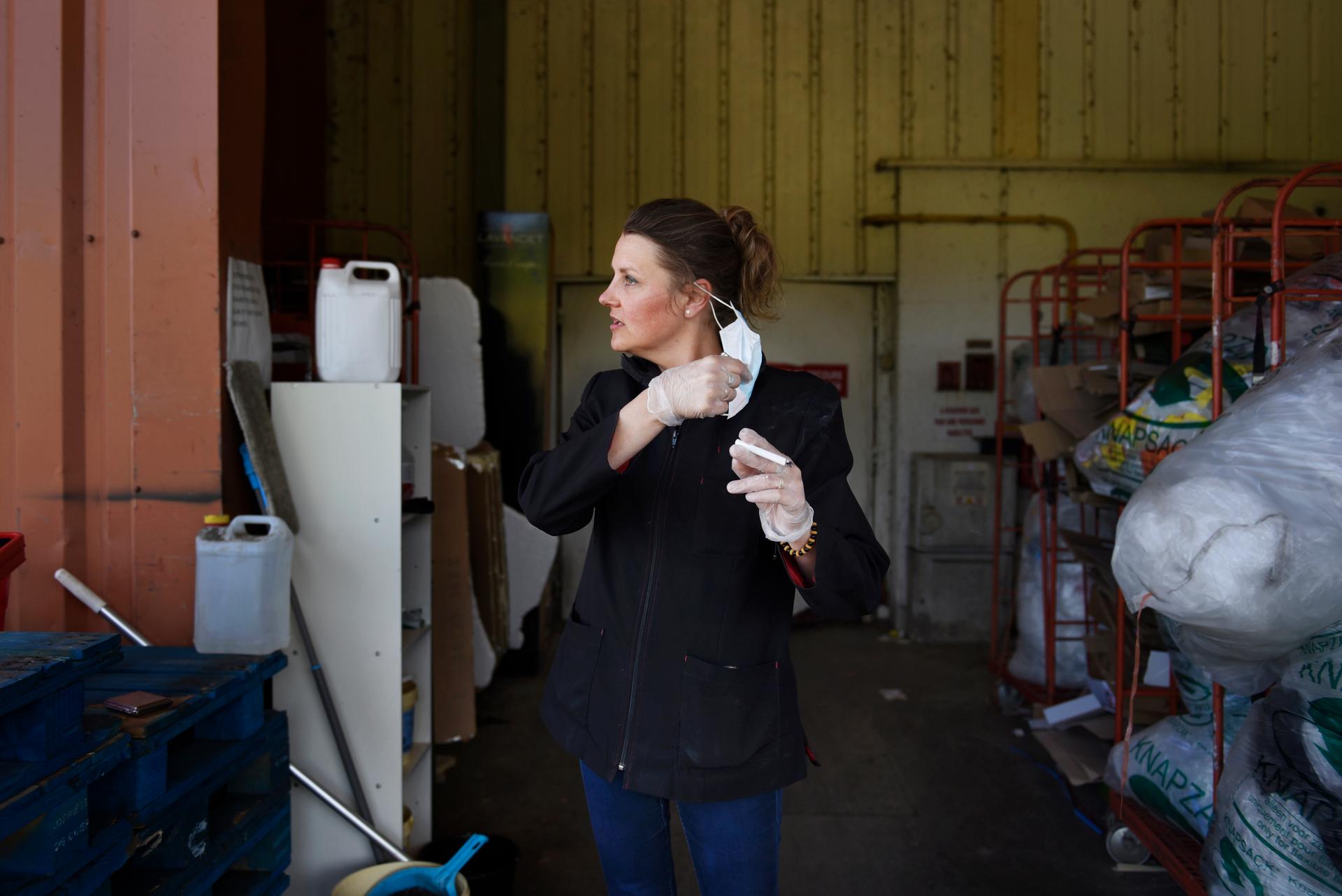 « Les gens se relâchent un peu. Je crains qu’avec le déconfinement, tout le monde ne sorte en même temps », déplore Amélie François.