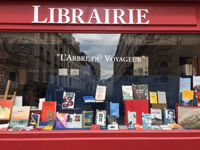 Librairie L’Arbre du voyageur à Paris, 5e arrondissement, le 11 mai 2020.