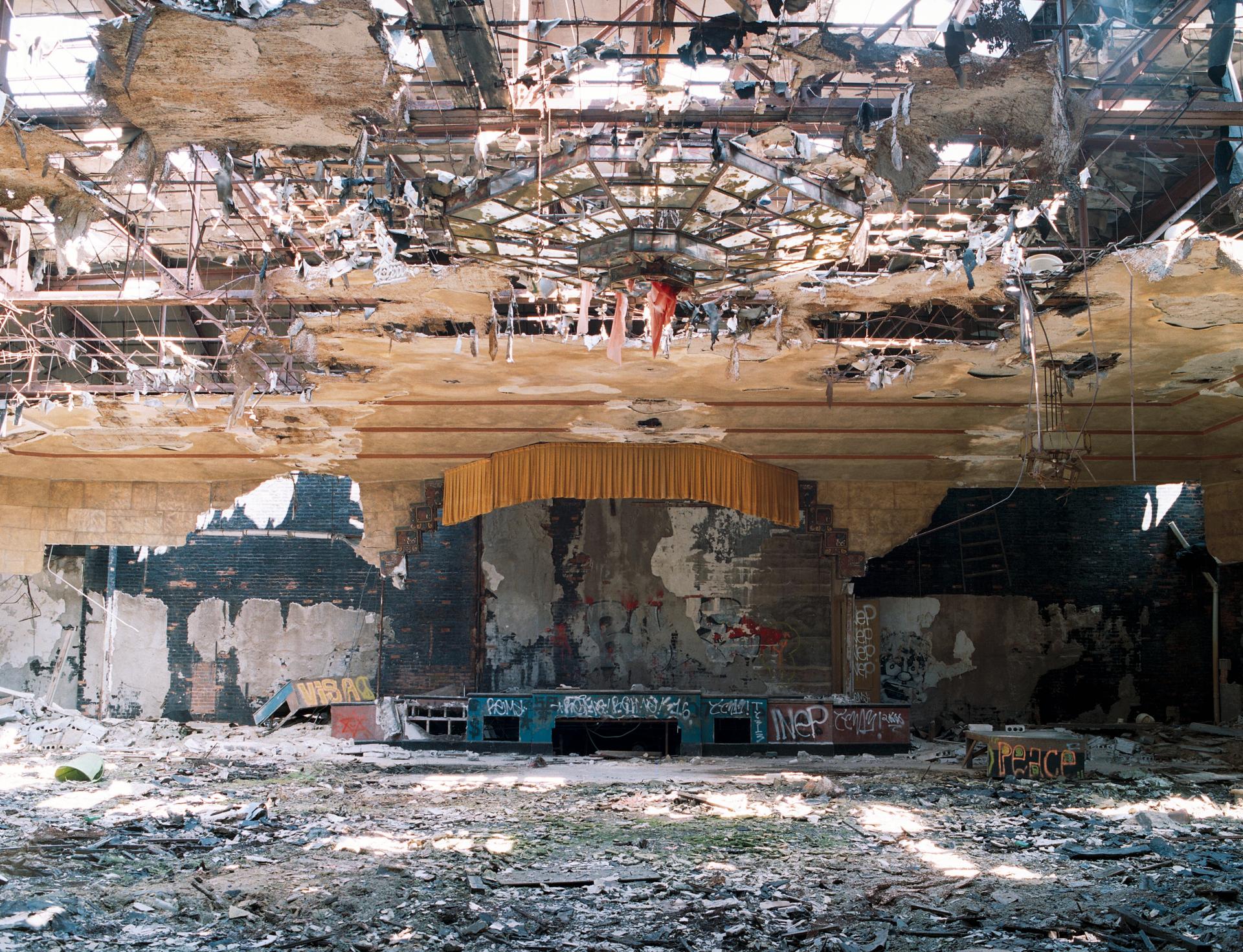 Ce qui reste de la Vanity Ballroom, mythique salle de bal et de concert de Detroit.