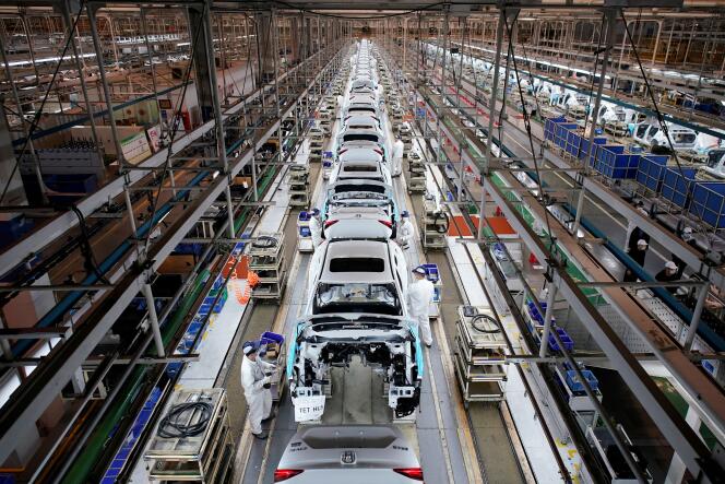 Une usine Honda à Wuhan, en Chine, le 8 avril 2020.