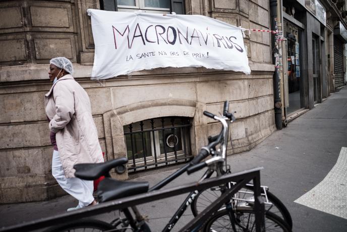 Lors de la journée internationale des travailleurs, le 1er Mai, à Paris.