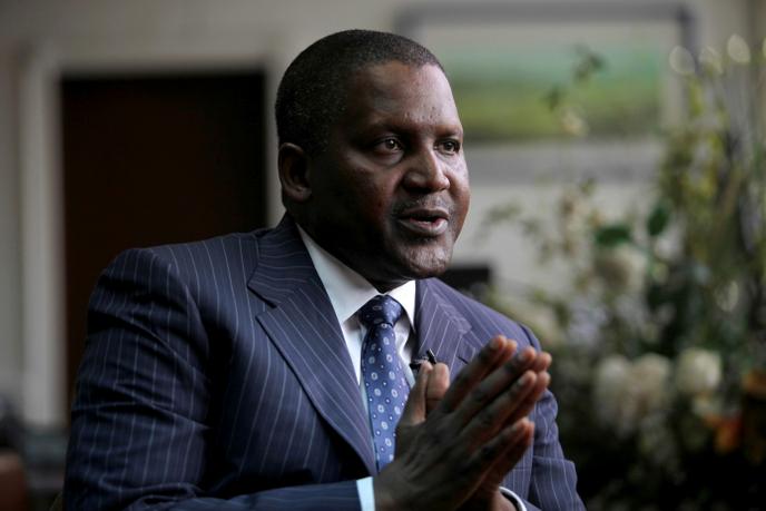 Aliko Dangote, à Lagos, le 13 juin 2012.