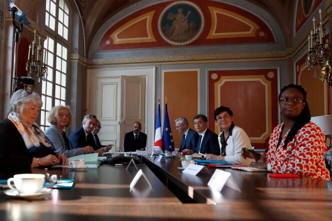 Comité interministériel du tourisme, réuni à Matignon (Paris), le 14 mai.