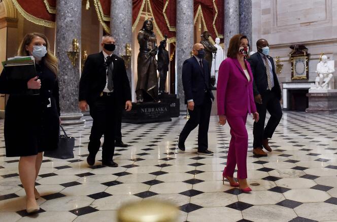 Nancy Pelosi, au Capitol à Washington, le 15 mai.