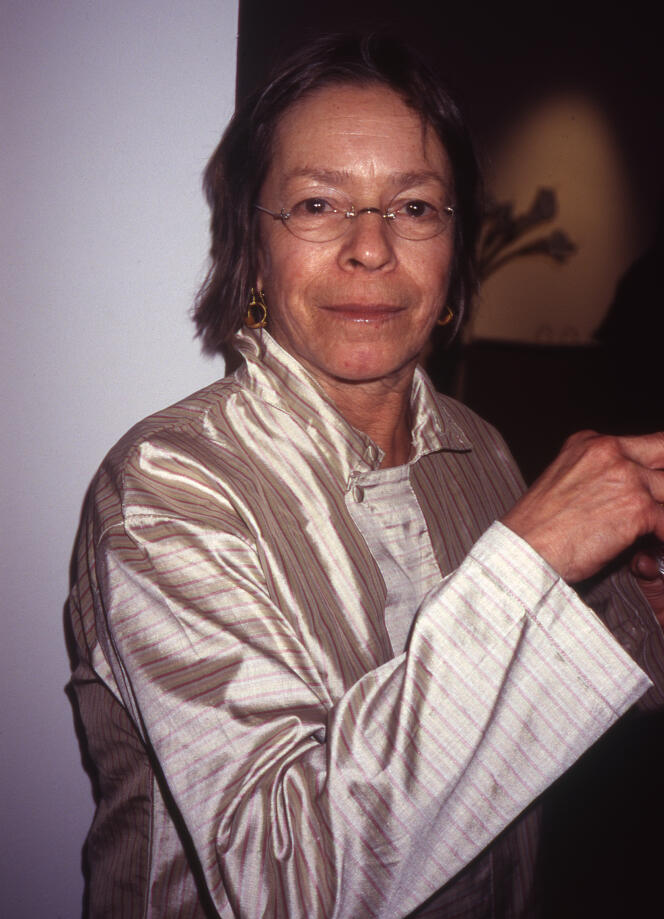 La peintre Susan Rothenberg, en 2004, à la galerie Sperone Westwater à New York.