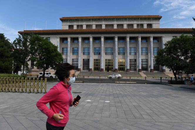 Le Palais du Peuple de Pékin, mercredi 20 mai, à la veille de la Conférence consultative politique du peuple chinois (CPPCC).
