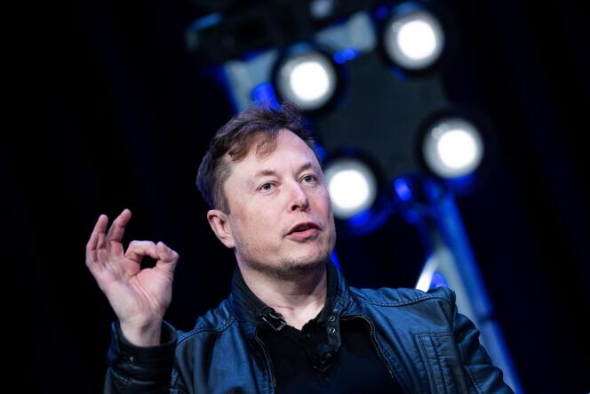Elon Musk, fondateur de SpaceX, mais également de Tesla, lors de la conférence Satellite 2020 sur l’industrie spatiale, le 9 mars à Washington.