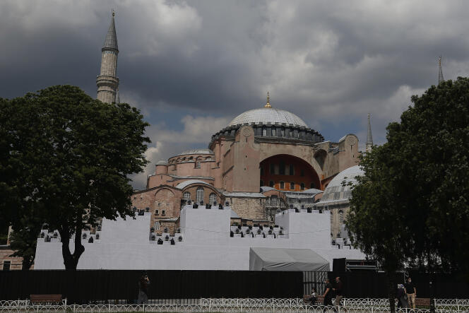 La basilique Sainte-Sophie, à Istanbul,le 29 mai.
