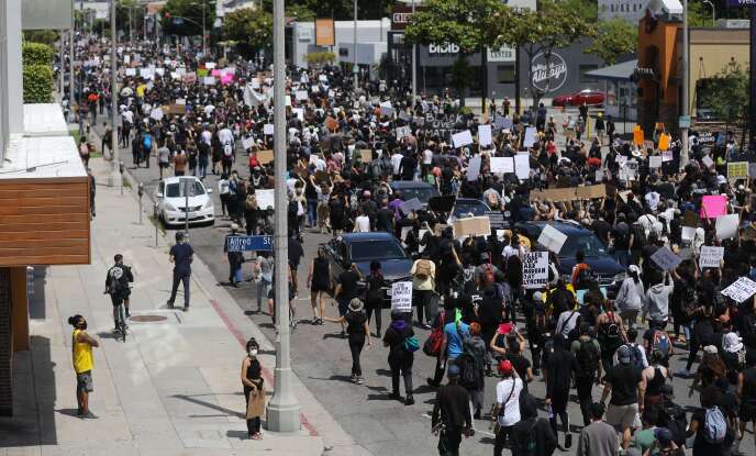 Manifestation à Los Angeles, le 30 mai.