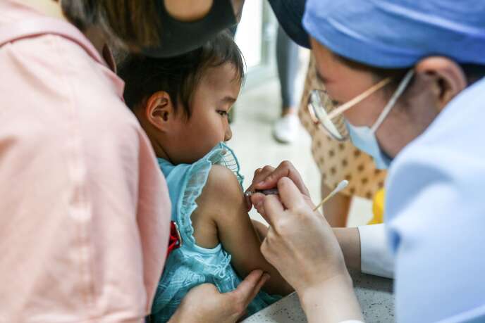 Vaccination en Chine, en juin 2020.