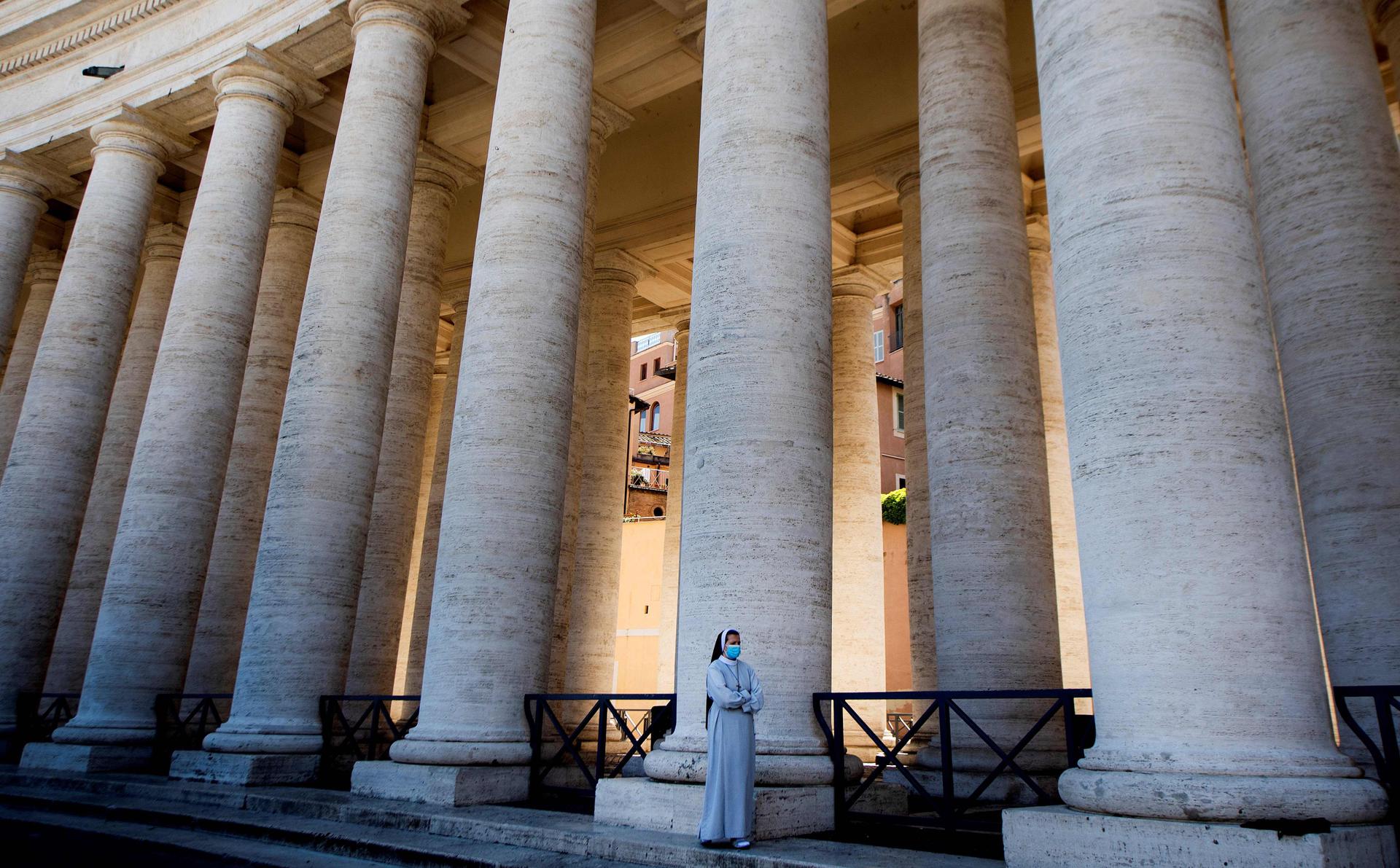 Piazza san Pietro in Vaticano il 31 maggio.