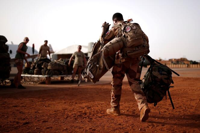 Des soldats français à Gao, au Mali, le 1er août 2019.