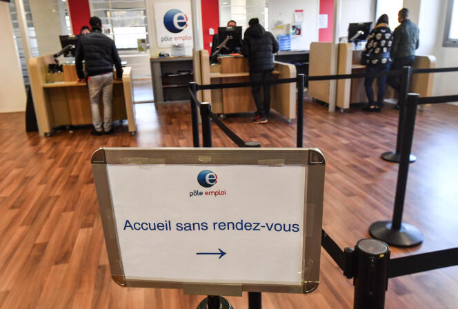 Une agence Pôle emploi, à Montpellier (Hérault), en janvier 2019.