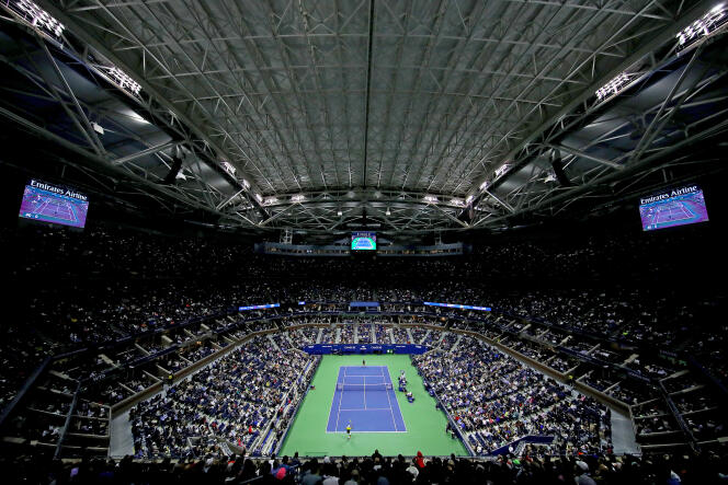 Lors de la demie-finale de l’US Open, opposant l’Italien Matteo Berrettini à Rafaël Nadal, le 5 septembre 2019 sur le court Arthur Ashe.