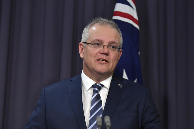 Le premier ministre australien, Scott Morrison, le 19 juin à Canberra.