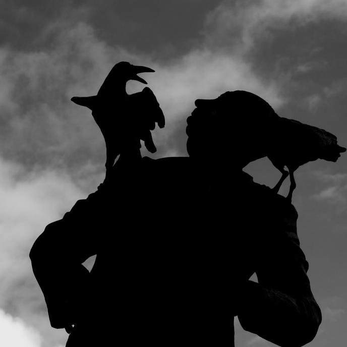 Statue d’Alfred Hitchcock érigée à Dinard (Ille-et-Vilaine).