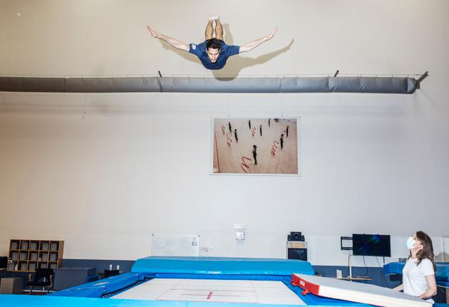 Quadruple champion de France de trampoline, Allan Morante admet, après un mois de reprise, être encore loin de son meilleur niveau.