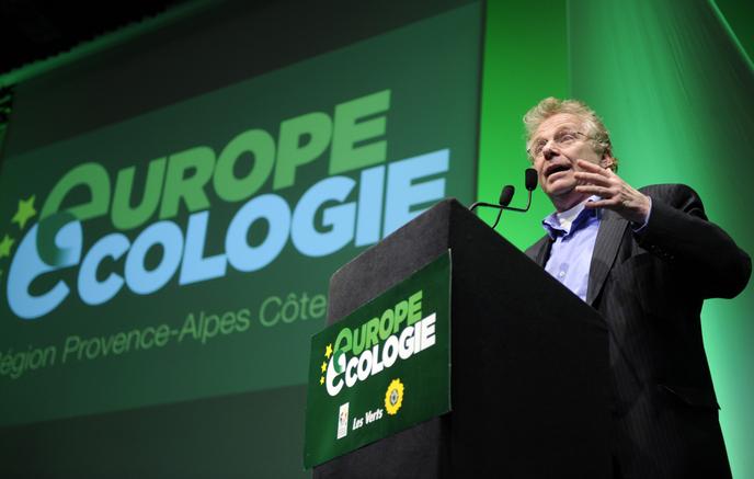 Daniel Cohn Bendit, alors coprésident du groupe des Verts au Parlement européen, le 4 mars 2010, à Aix-en-Provence.