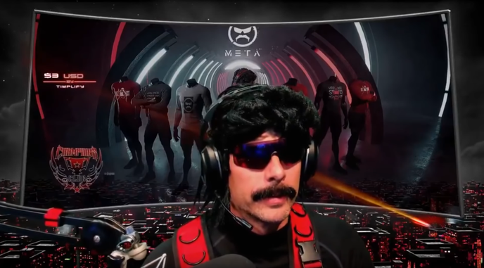 Herschel Beahm, alias Dr DisRespect, lors de son dernier live sur Twitch, le 25 juin.