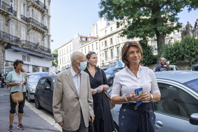 La candidate des Républicains (LR) Martine Vassal lors du second tour des municipales à Marseille, le 28 juin.