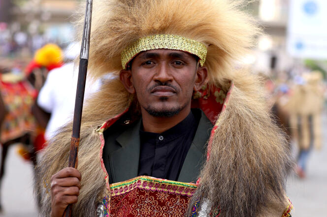 Le chanteur éthiopien Hachalu Hundessa, ici en costume traditionnel oromo à Addis-Abeba, en mars 2019, a été tué par balle le 29 juin 2020.