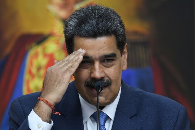 Le président vénézuélien, Nicolas Maduro, au palais de Miraflores à Caracas, le 14 février.