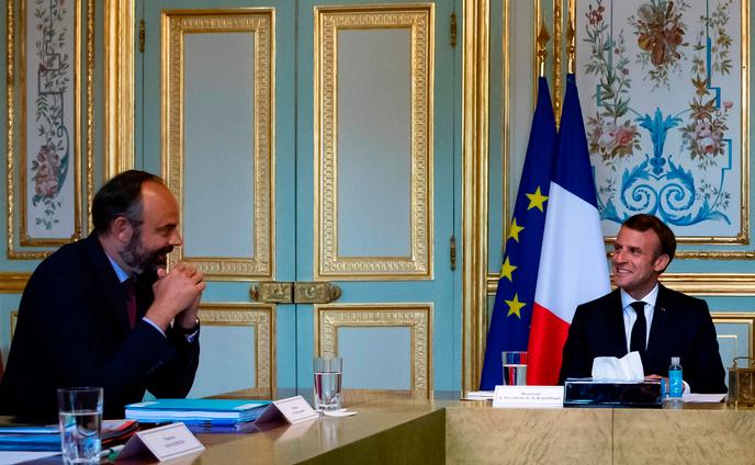 Edouard Philippe et Emmanuel Macron, à l’Elysée, le 2 juillet .