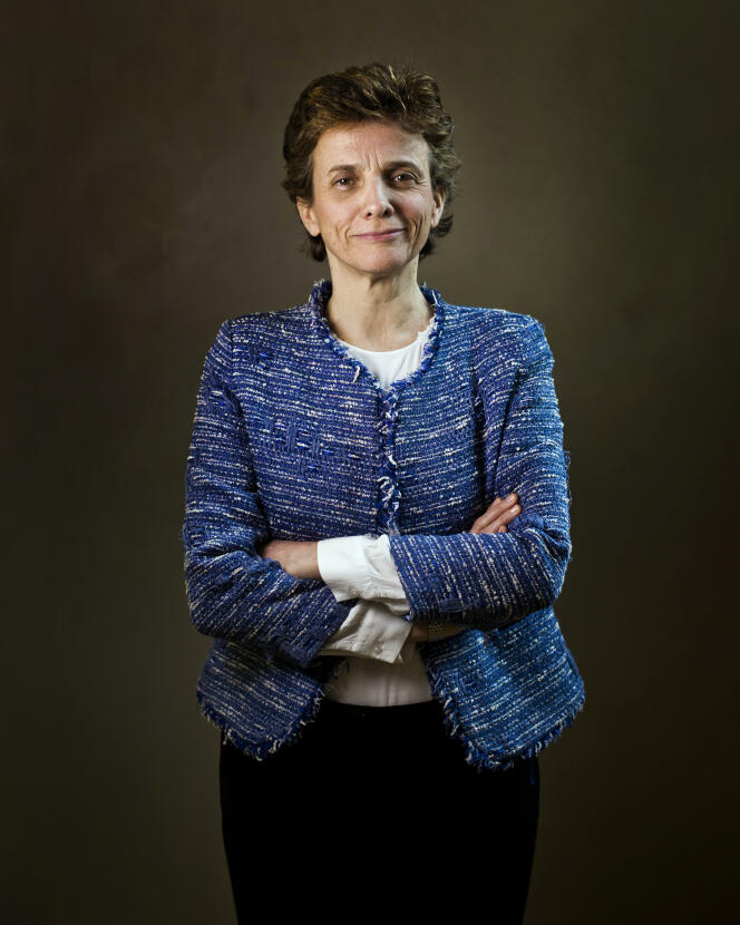 Marie-Laure Denis, présidente du CNIL, dans les locaux du CNIL, à Paris, le 12 avril 2019.