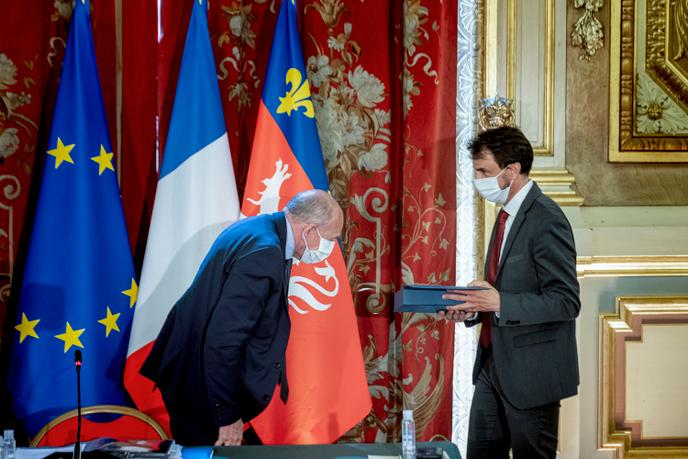 Le 4 juillet, Grégory Doucet a été élu maire de Lyon, succédant ainsi à Gérard Collomb.