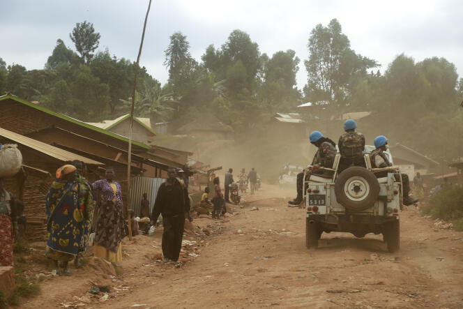 Soldats de la Mission des Nations unies en République démocratique du Congo, la Monusco, en Ituri, dans l’est de la RDC, le 13 mars 2020.