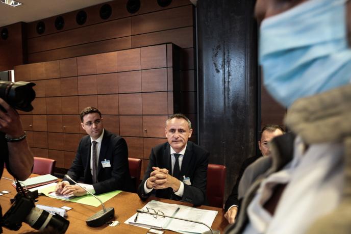 Christophe Gautier, directeur général du CHU de Strasbourg, entendu par la commission d’enquête parlementaire à Paris, le 6 juillet.