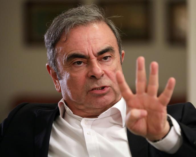 Carlos Ghosn, lors d’une interview donnée à Beyrouth (Liban), le 14 janvier.