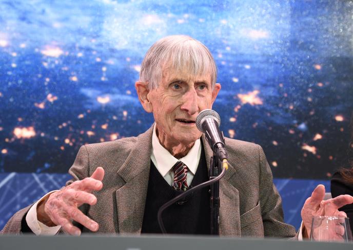 Freeman Dyson, in Princeton, New York, in April 2016.