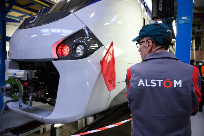 Un salarié d’Alstom à Reichshoffen (Bas-Rhin), le 4 octobre 2019.