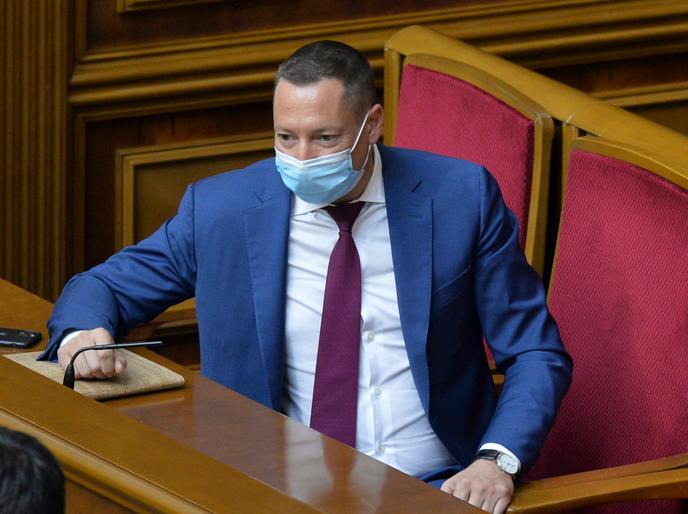 Le nouveau gouverneur de la Banque nationale d’Ukraine (NBU), Kyrylo Shevchenko, à la Rada (le Parlement), le 16 juillet, à Kiev.