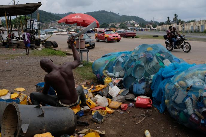 A Obuasi, au Ghana, en juillet 2019.