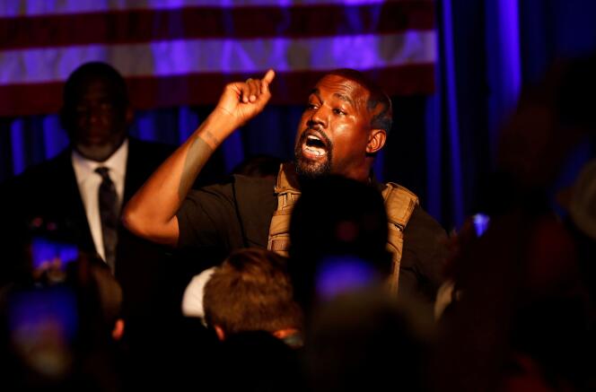 Kanye West le 19 juillet en Caroline du Nord.