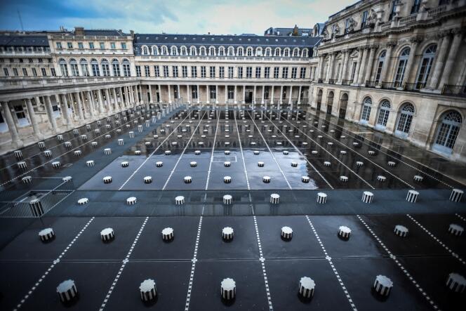 Le jardin du Palais-Royal à Paris, le 27 avril.