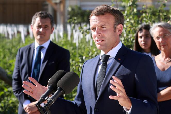 Emmanuel Macron, à Chambord, mercredi 22 juillet.