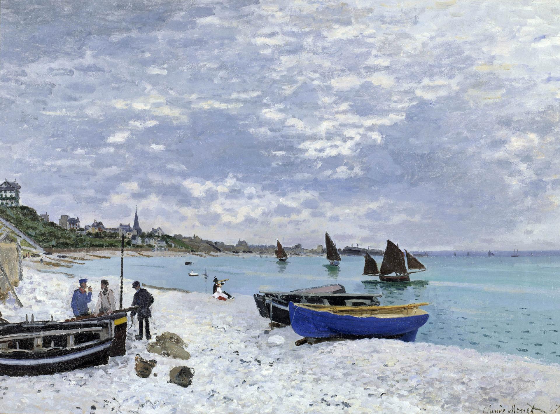 Taras Nad Morzem W Saint Adresse A Sainte-Adresse, les scènes maritimes de Claude Monet