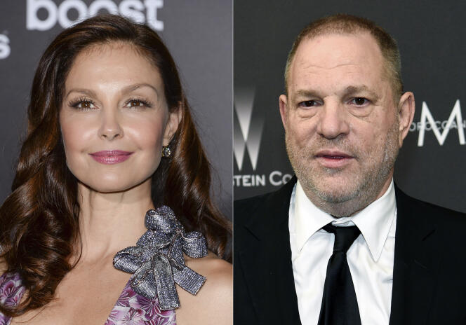 Ashley Judd et Harvey Weinstein, à New York, le 16 mars 2015.