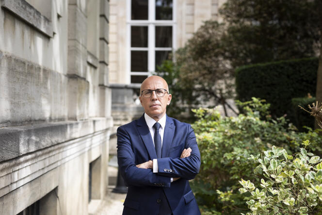 Eric Ciotti à l'Assemblée nationale, à Paris, le 28 juillet