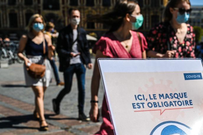 In the streets of Lille, Thursday July 30.