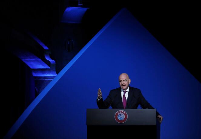 Le président de la FIFA, Gianni Infantino, le 3 mars 2020.