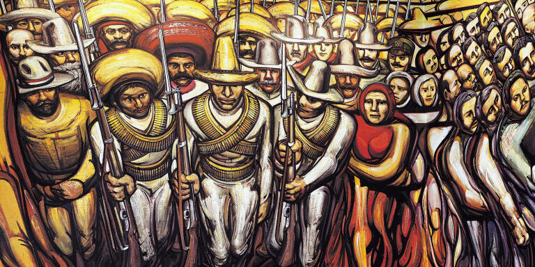 The Revolution (mural) by Siqueiros, David Alfaro (1896-1974); Museo Nacional de Historia, Castillo de Chapultepec, Mexico; Mexican, in copyright. PLEASE NOTE: This image is protected by the artist's copyright which needs to be cleared by you. If you require assistance in clearing permission we will be pleased to help you.